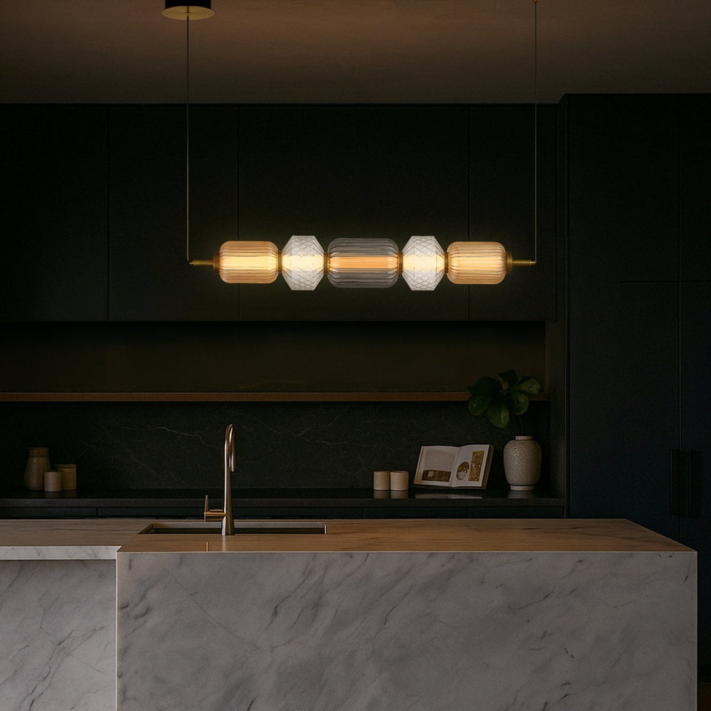 TORSO 5 LED Pendant Light - Brass