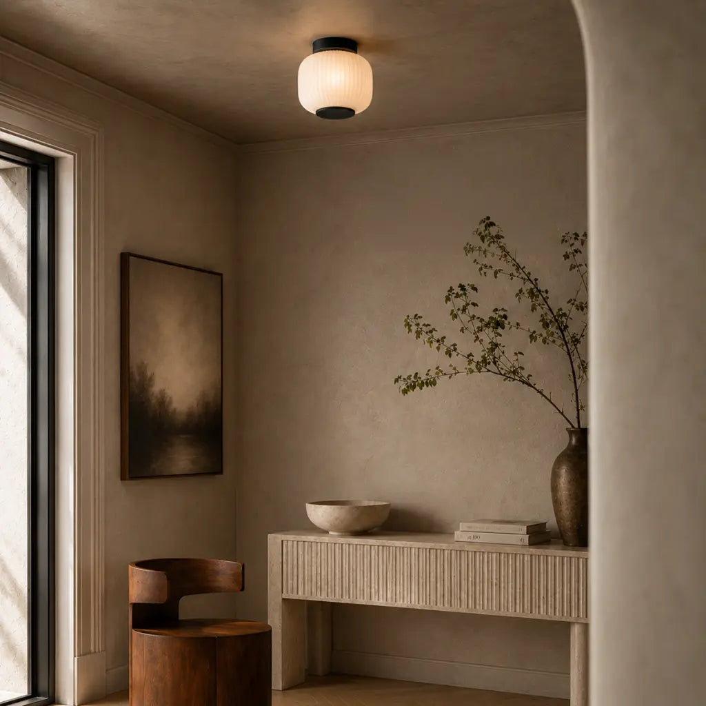 BOBO Batten Fix Ceiling Light - Black / Opal Matt