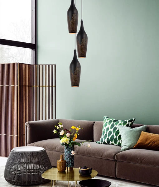 MARRAKESH: Bohemian Interior Bottle Shape Pendant Light - Black