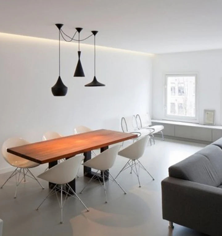 CAVIAR: Black Cone Shape Pendant Light