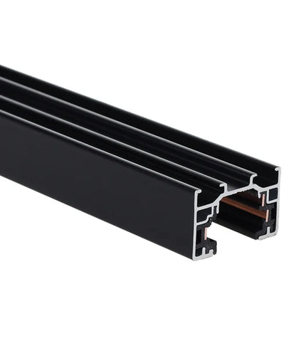 3 Wire 1 Circuit Universal Tracks, Connectors, End Cap & Live End - Track 2m BLACK
