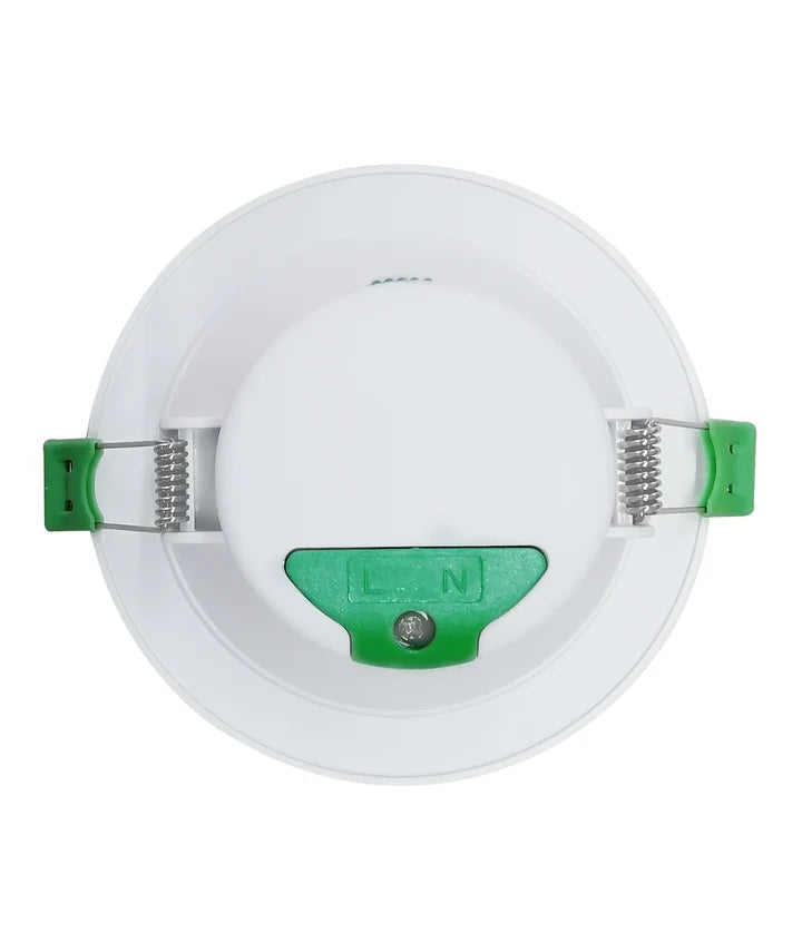 NOVADLUX01A: LED Dimmable Tri-CCT with Changeable Recessed Downlight + Faceplate (Matte Black)