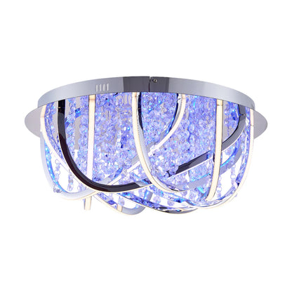 LUXIA 55CM Pendant Light Round - Chrome