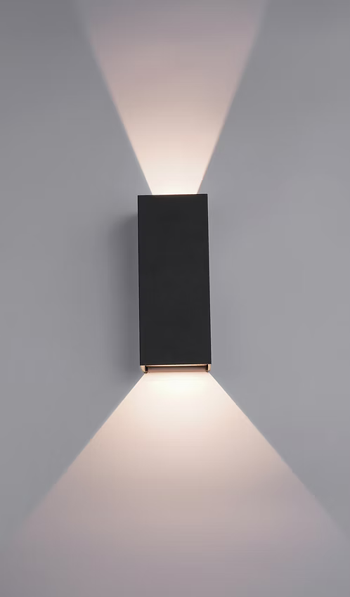 Moderno Wall Light IP65 Up & Down - Black