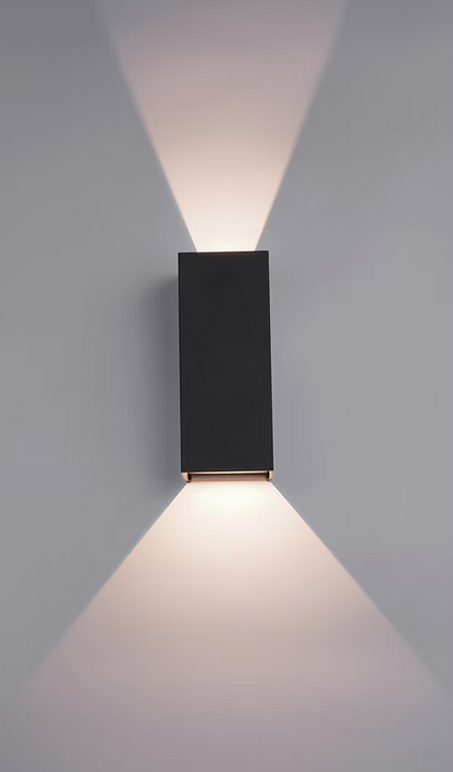 Moderno Wall Light IP65 Up & Down - Black