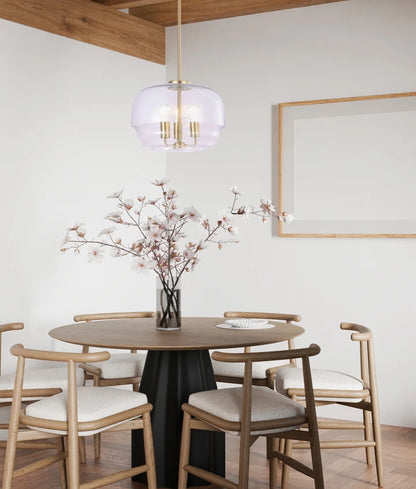 CUAD: Interior Clear Wine Glass Shape Glass Shade Pendant Ligh