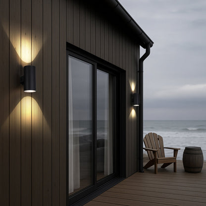 STINA Up-Down Exterior LED Wall Light - Black