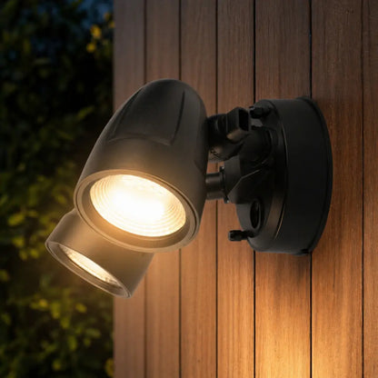 ILLUME Twin Exterior LED Spotlight - Black