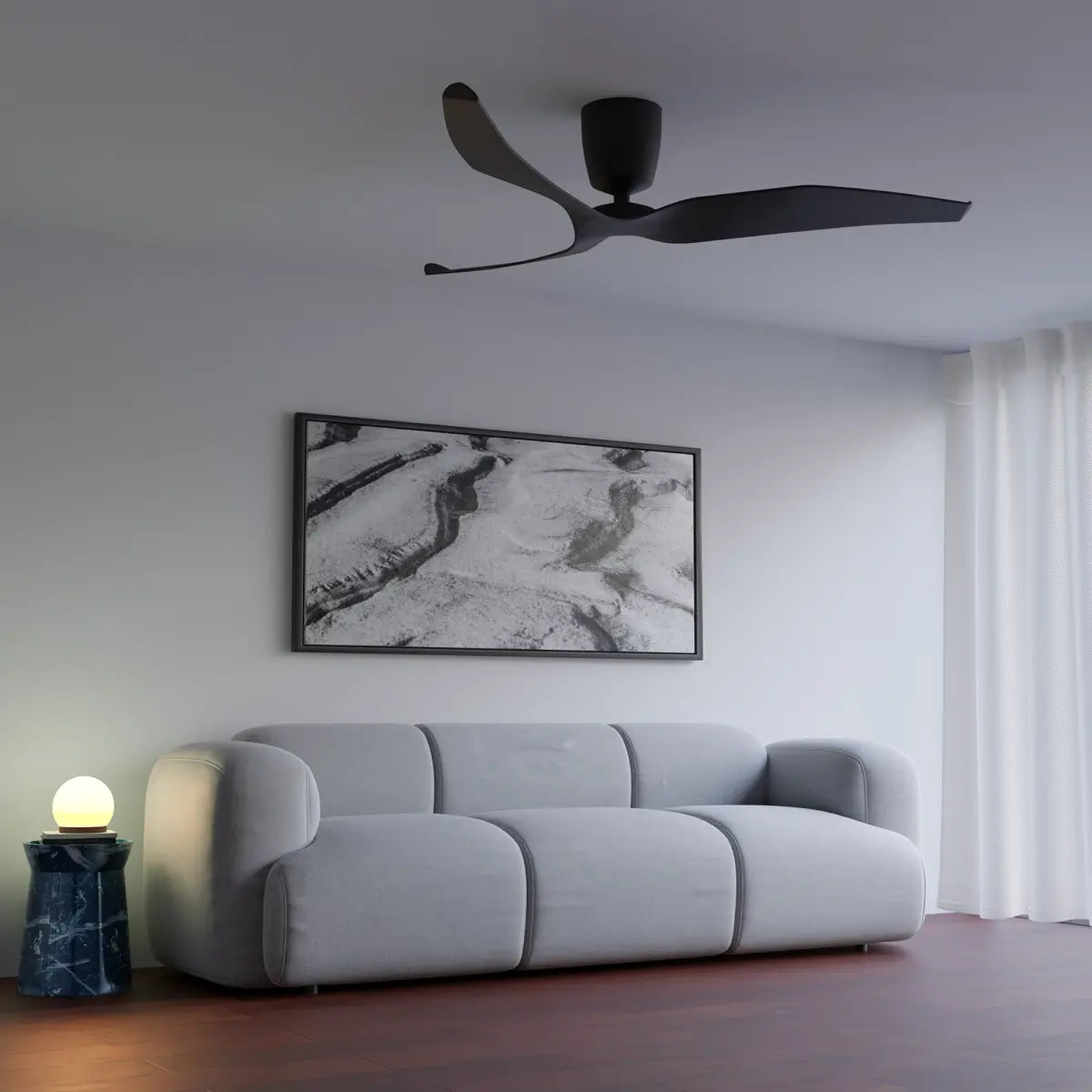 Aeratron FR 3 Blade 50" DC Ceiling Fan With Remote - Black