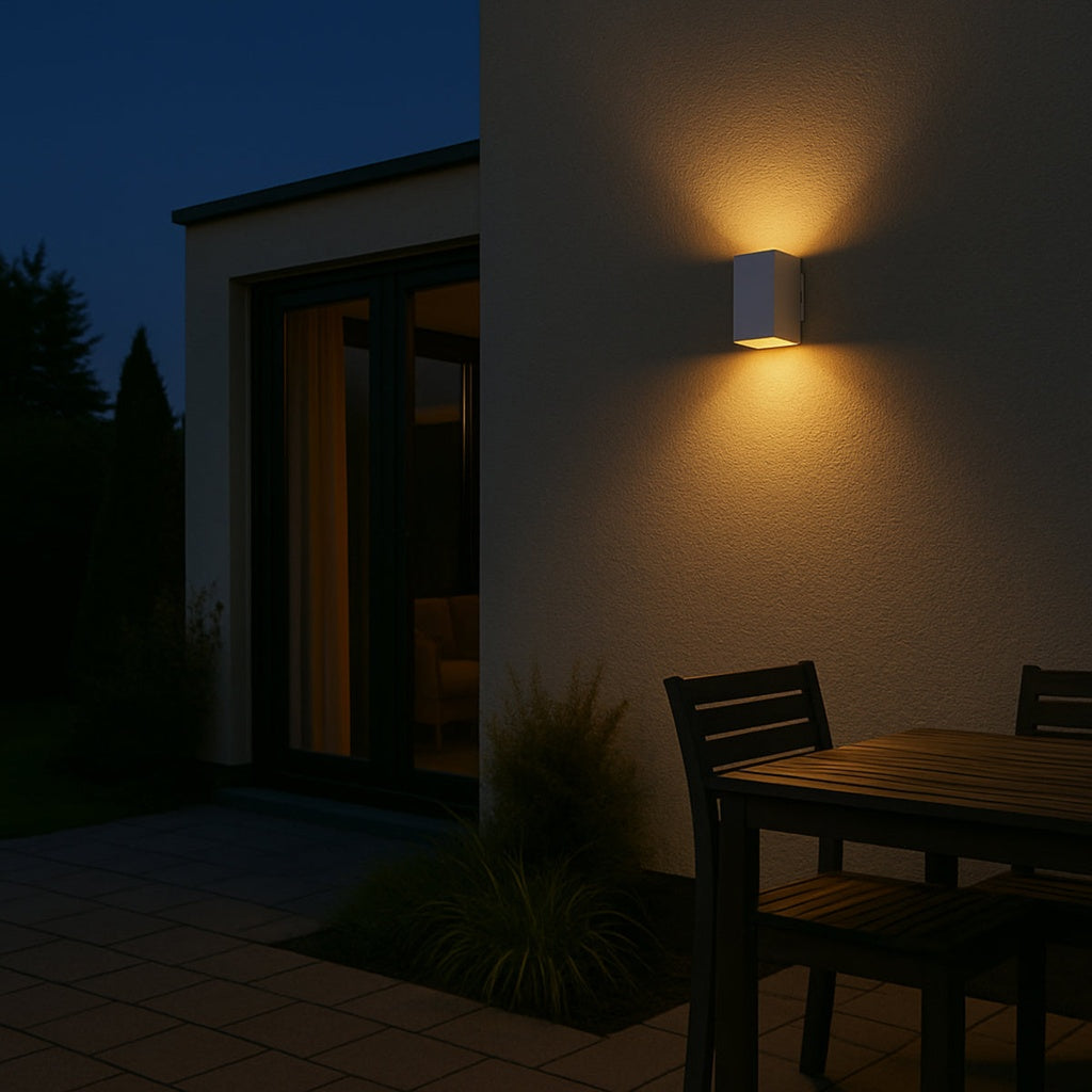 LORSA Up-Down Exterior LED Wall Light - White