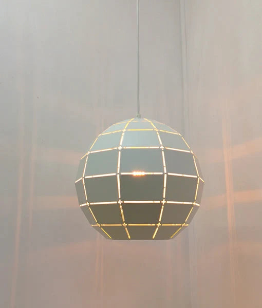 ARMIS: Retro Tiled Wine Glass Shape Pendant Light - Matte White