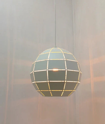 ARMIS: Retro Tiled Wine Glass Shape Pendant Light - Matte White