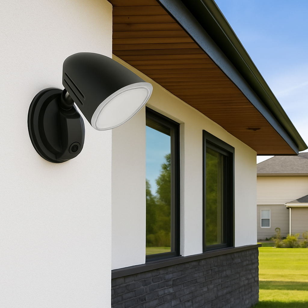 CLARION Single Exterior LED Spotlight - Black