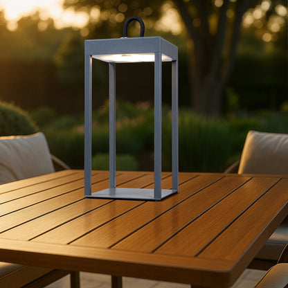 SOTRA LED Rechargeable Table Lamp - Grey
