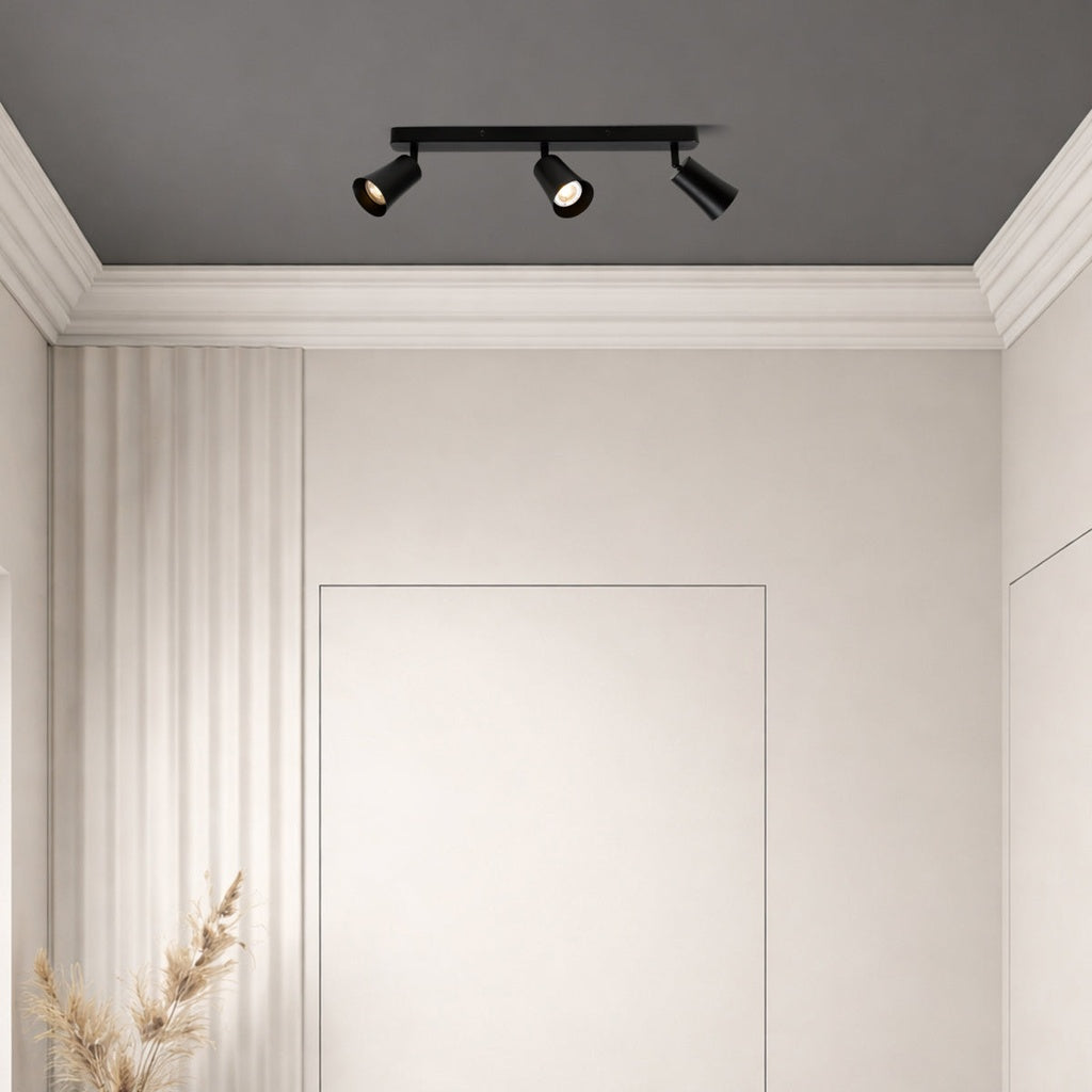 ALVEY 3 Light Ceiling Spot Light - Black