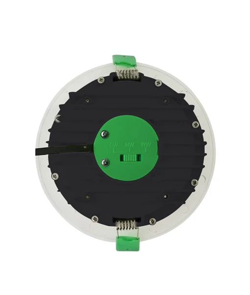 GALTRI: LED Dimmable Tri-CCT Fixed White Recessed Downlights - 12W