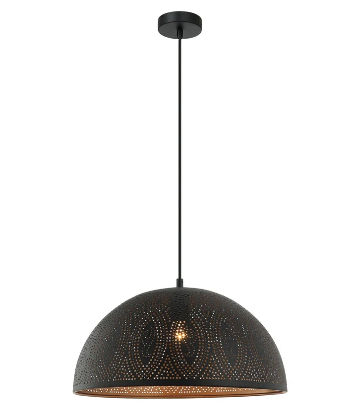 MARRAKESH: Bohemian Interior Dome Shape Pendant Lights - Black