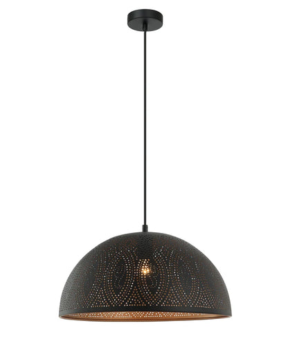 MARRAKESH: Bohemian Interior Dome Shape Pendant Lights - Black