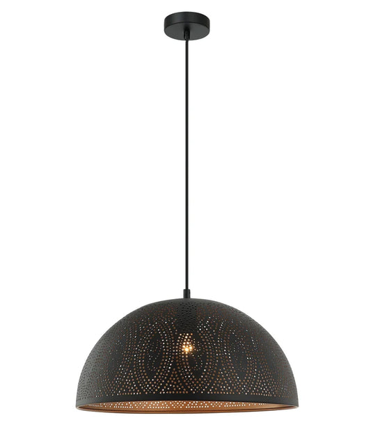 MARRAKESH: Bohemian Interior Dome Shape Pendant Lights - Black