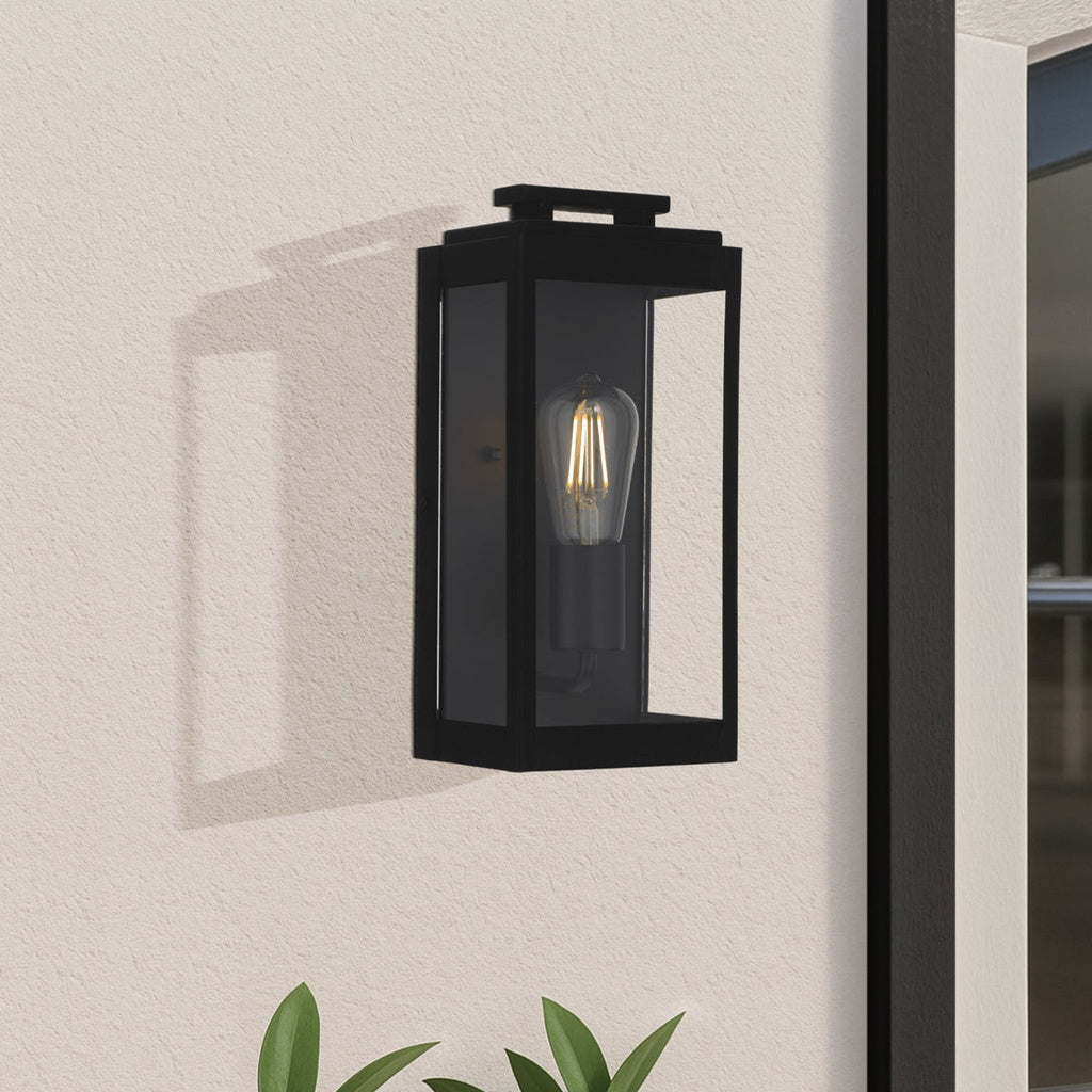 TRUMAN Single Exterior Wall Light - Black