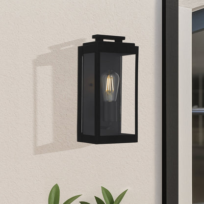 TRUMAN Single Exterior Wall Light - Black
