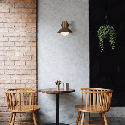 DELORE Exterior Wall Light - Vintage Brass