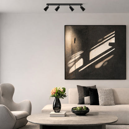 ALVEY 4 Light Ceiling Spot Light - Black