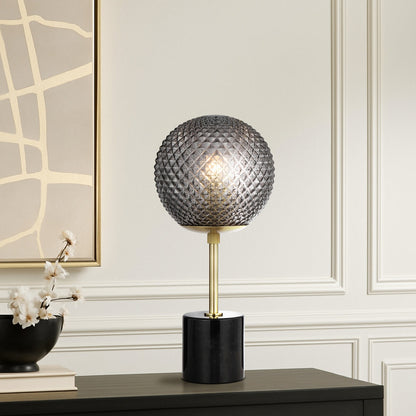 ELWICK Table Lamp - Black/Smoke