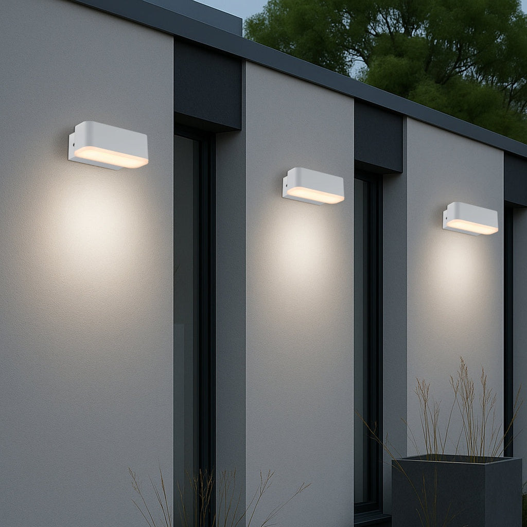 ZIRON 10CM Exterior LED Wall Light Small - White
