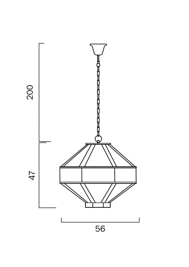 ZOFIO 5 Pendant Light - Bronze