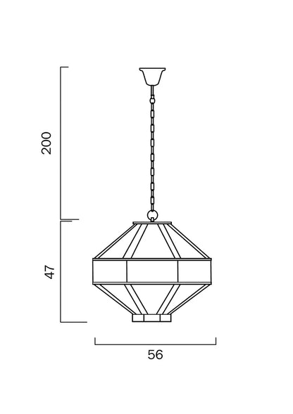 ZOFIO 5 Pendant Light - Bronze