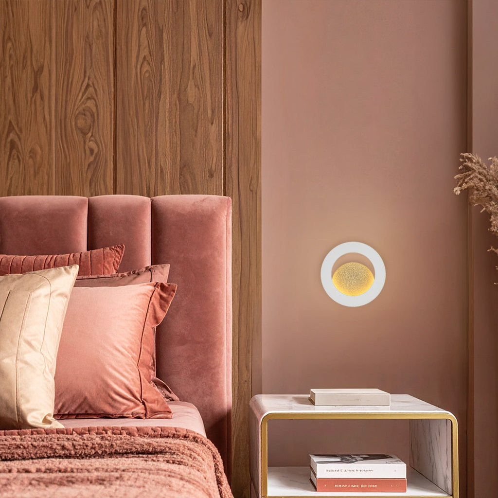 PELZER 30CM LED Wall Light - White/Gold