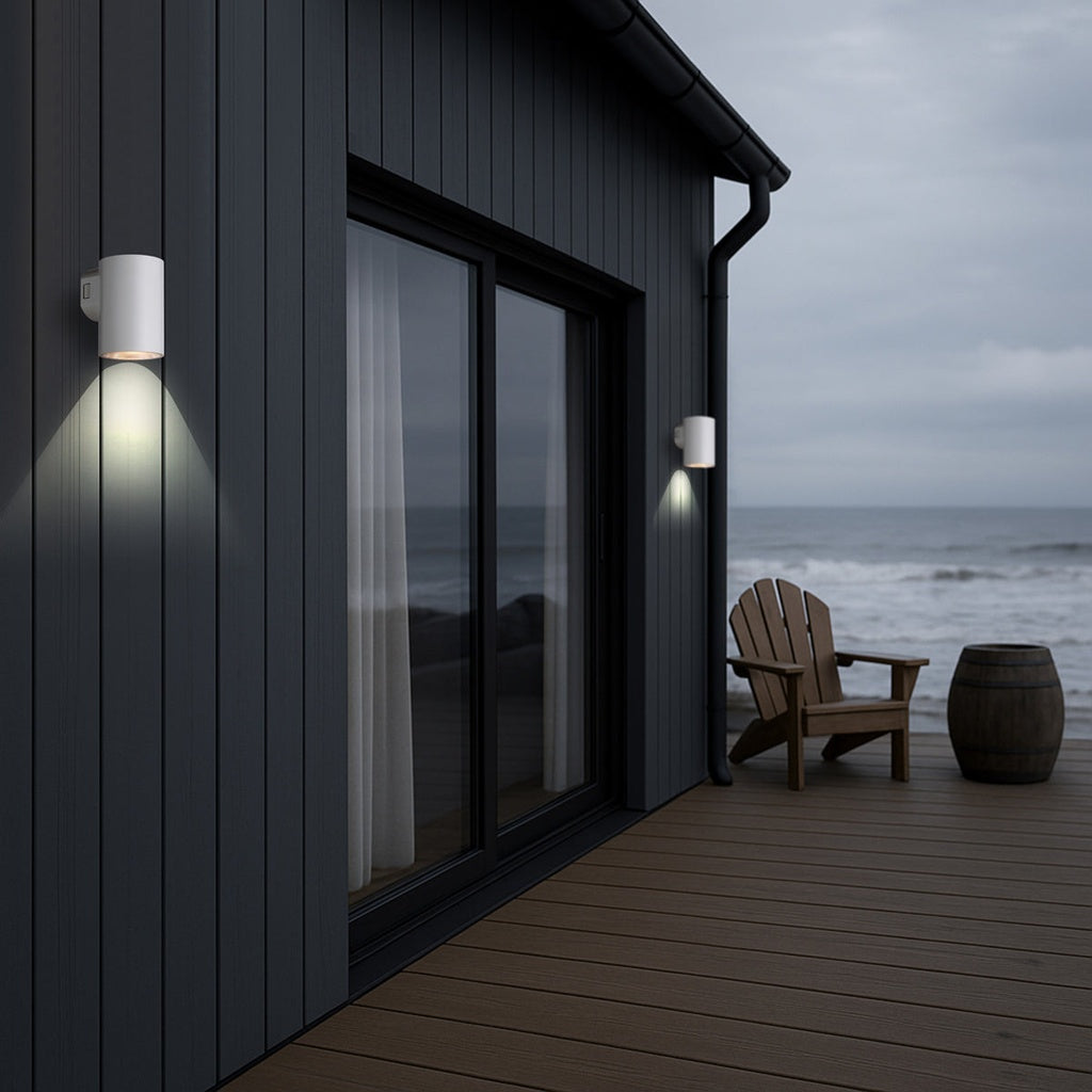 STINA Single Exterior LED Wall Light - White