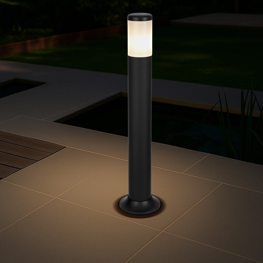 KENRA Exterior Bollard Light - Black