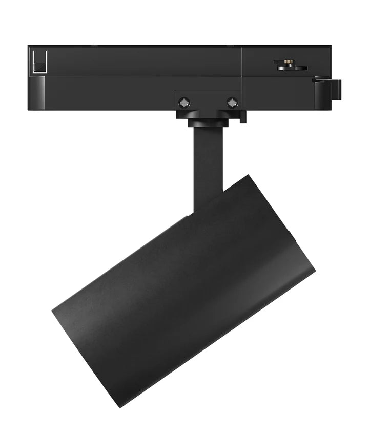3 Wire 1 Circuit LED Tri-CCT Dimmable Track Head Fitting - Black