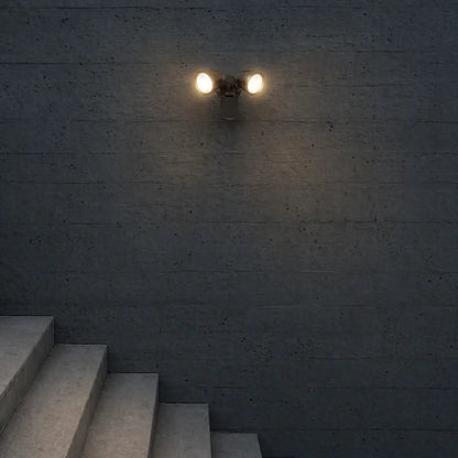ILLUME Twin Exterior LED Spotlight with Sensor- Black