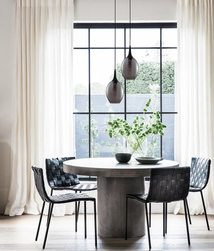 BROTE: Retro Interior Mirror Finish Smokey Black Wine Glass Shape Pendant Lights