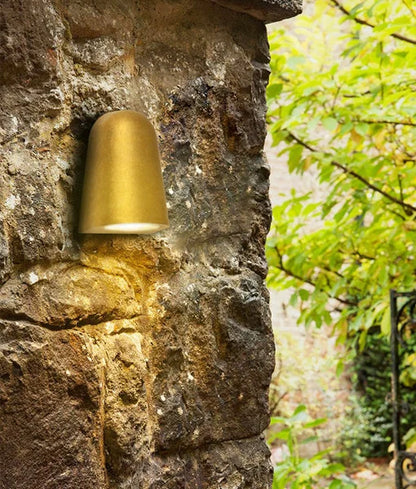 TORQUE: Exterior MR16 Antique Brass Surface Mounted Cone Wall Lights IP65