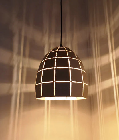 ARMIS4: Retro Tiled Ellipse Shape Pendant Lights - Coffee