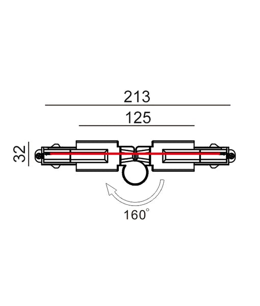 3 Wire 1 Circuit Universal Tracks, Connectors, End Cap & Live End - Connector Elbow Connector (Left) WHITE