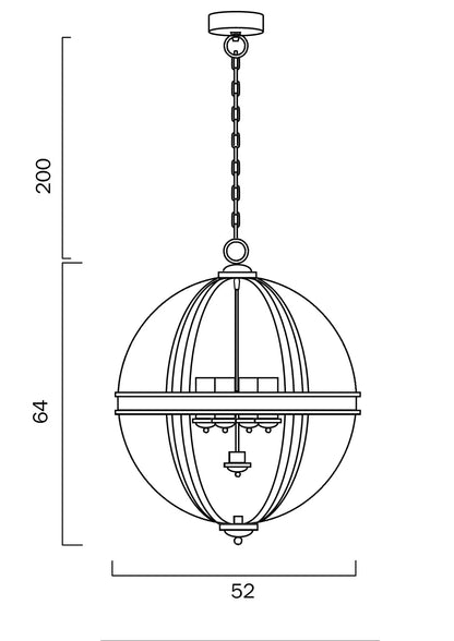 BODUM 4 Pendant Light - Nickel