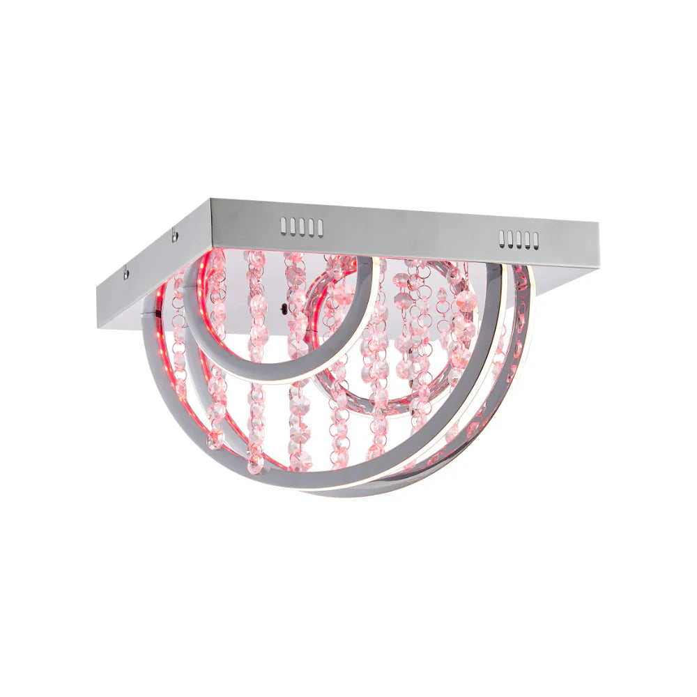 LUXIA 38CM Pendant Light Square - Chrome