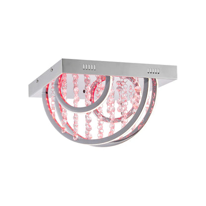LUXIA 38CM Pendant Light Square - Chrome