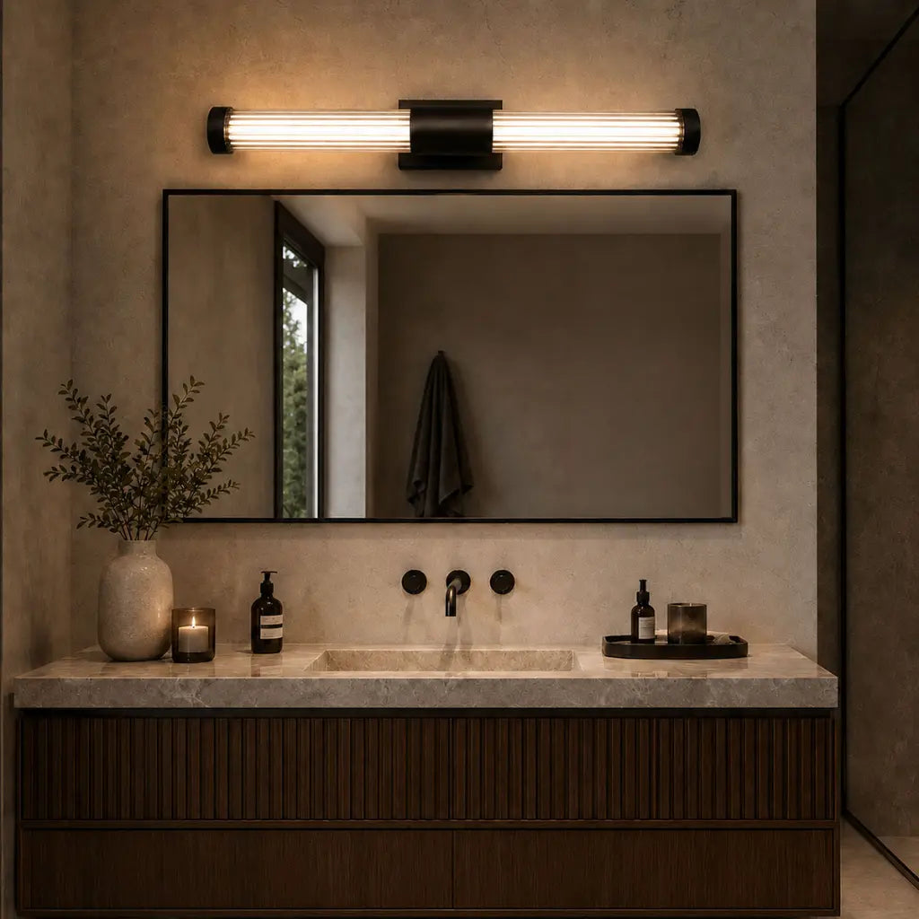BREMEN Twin LED Vanity Wall Light - Black