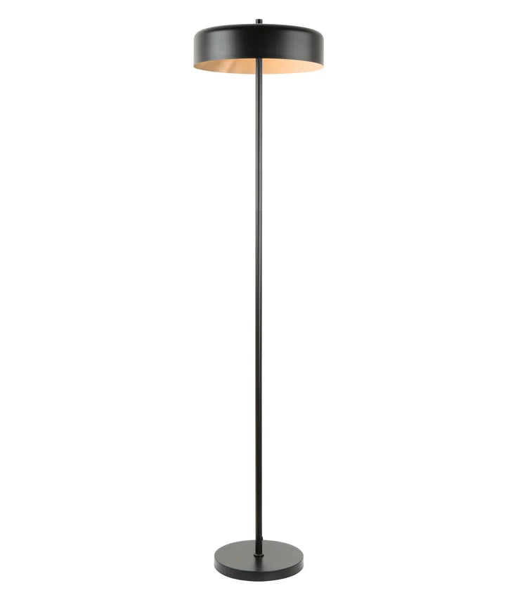 KELLO: Interior Drum Shade Floor Lamp - Matte Black