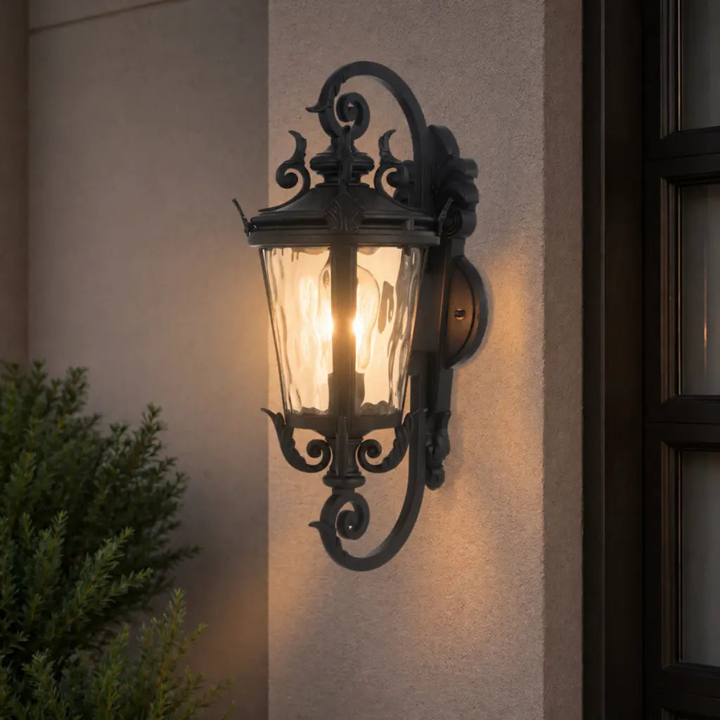 PEDRAL 23CM Exterior Wall Light Large - Black