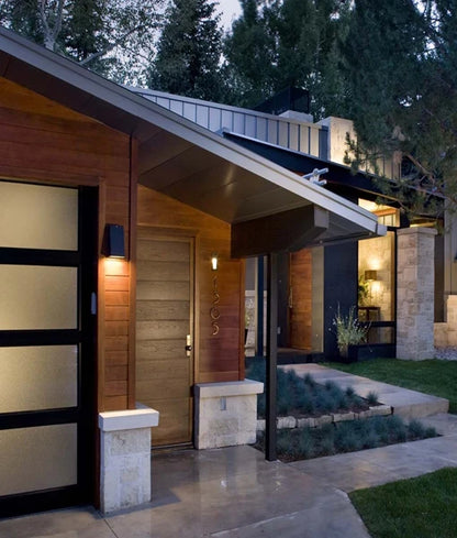 WEDGE: Exterior Wall Wedge Surface Mounted Lights IP44 - Black