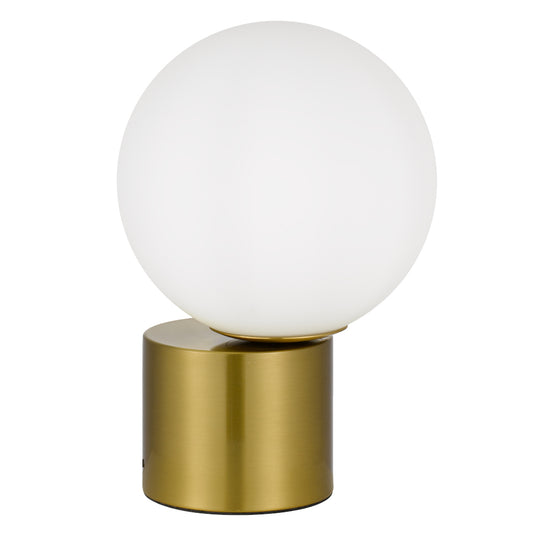 NOVIO Table Lamp - Antique Gold/Opal Matt