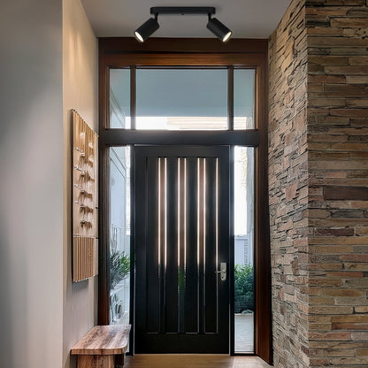PICARD 2 Light Ceiling Spotlight - Black