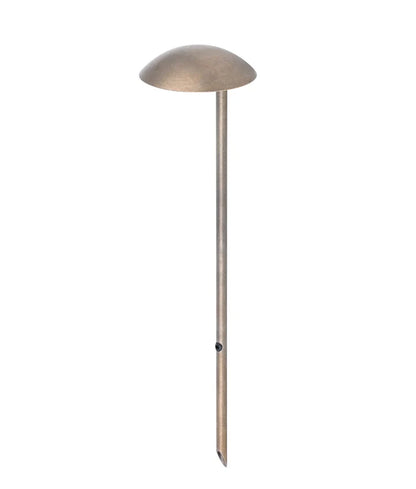 MESTOLO: Exterior 12V LED Garden Fixed Anti-Glare Spike Lights IP65 - Aged Brass